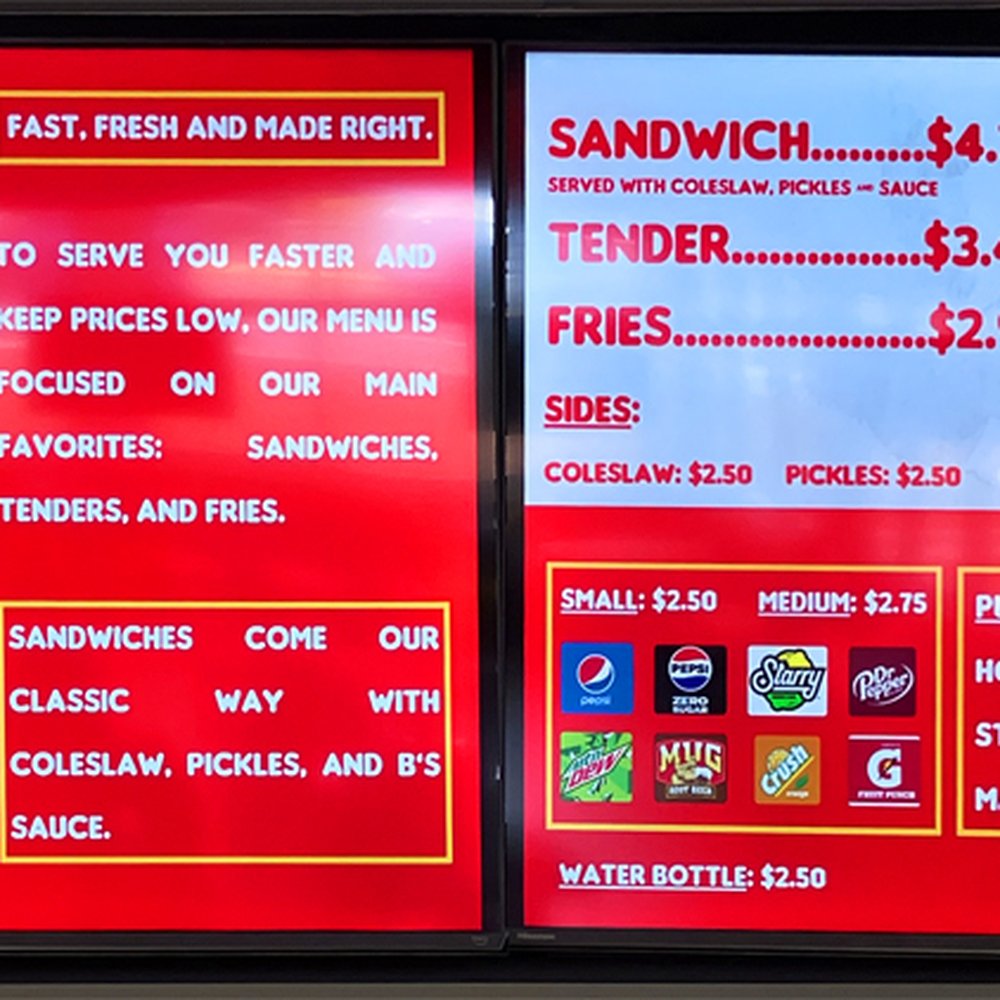 B's Hot Chicken - The limited, but appealing, menu. - Fast Food Near Me - Kent, Washington B's Hot Chicken - The limited, but appealing, menu. - Fast Food Near Me - Kent, Washington