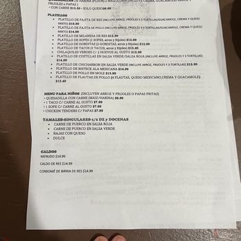 Casa Linda Taqueria - the menu - Mexican Near Me - Plano, Texas