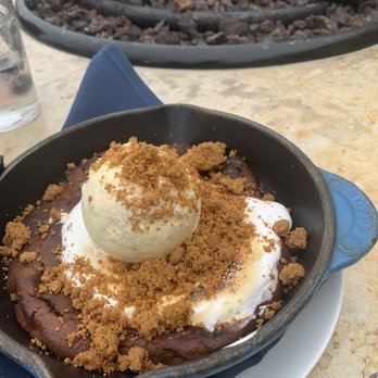 The Bench - Chocolate S'mores Skillet - New American Near Me - Pebble Beach, California The Bench - Chocolate S'mores Skillet - New American Near Me - Pebble Beach, California