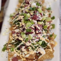 Ahi Tuna Nachos, yum
