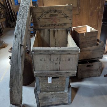 KG Novelties - A Variety of Antique and Vintage Crates - Antiques Near Me - Wooler, Ontario KG Novelties - A Variety of Antique and Vintage Crates - Antiques Near Me - Wooler, Ontario