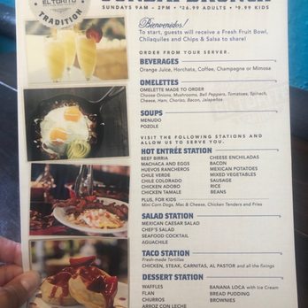 El Torito - First Sunday Brunch - post Covid reopening. - Mexican Near Me - Cypress, California