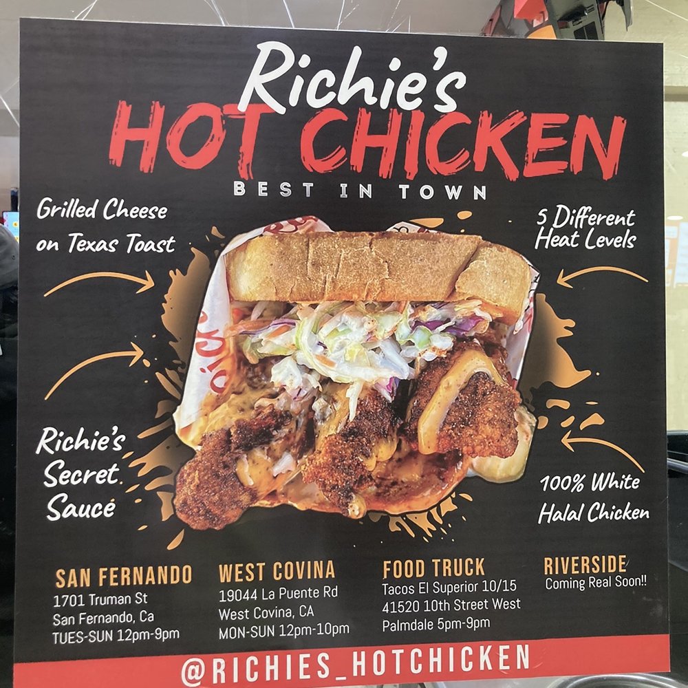 Richie’s Hot Chicken - Locations - Chicken Shop Near Me - West Covina, California Richie’s Hot Chicken - Locations - Chicken Shop Near Me - West Covina, California