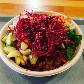 Bibille - Purple rice, spicy pork, all the veggies, sesame oil, and house sauce. Amazing. - Korean Near Me - Tarrytown, New York