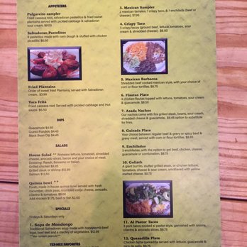 El Pulgarcito de America - Menu - Mexican Near Me - Abilene, Texas