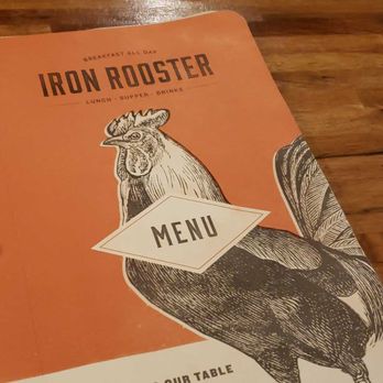 Iron Rooster - Menu cover - Cocktail Bars Near Me - Annapolis, Maryland
