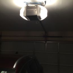 Newly installed Garage Door Opener replacement. Newly installed Garage Door Opener replacement.