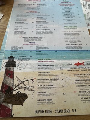 Menu photo 1 Harpoon Eddie's Sylvan Beach, NY