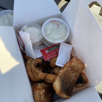 Cap’n Ron’s Fish and Chips - Fish and chips with coleslaw - Fish & Chips Near Me - Munising, Michigan