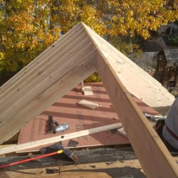 Nicks Home Improvement & Repair - common gable rafters done now figuring out my cleat for the vallys