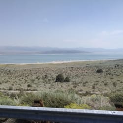 Town of Lee Vining - Mono Lake, from the highway just north of town.