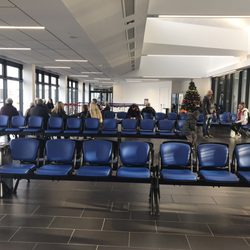Brodick Ferry Terminal - Departure lounge view on the second level of the ferry terminal.
