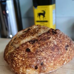 Virtuoso Breadworks - Freshly baked Sourdough bread stuffed with kalamata olives and feta cheese. Mmmmm.