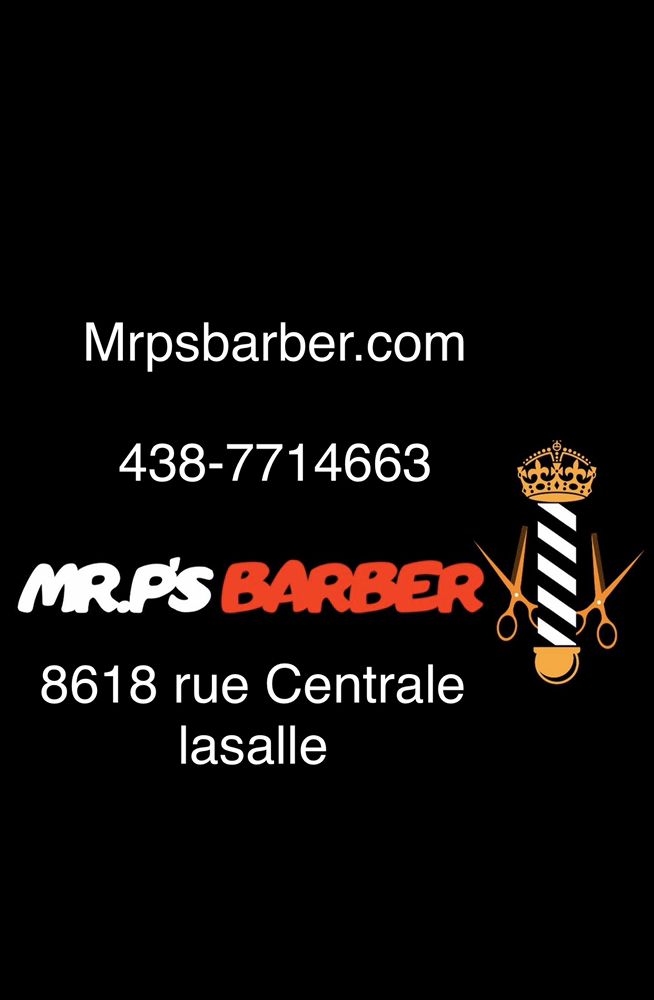 MR. P’S BARBER Updated September 2024 8618 Rue Centrale, Montréal