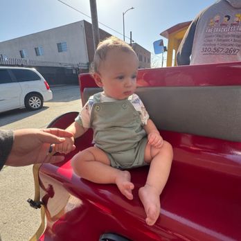 BellaTori Family Train - Josiah checking things out as his dad holds his hand. - Party Equipment Rentals Near Me - Torrance, California BellaTori Family Train - Josiah checking things out as his dad holds his hand. - Party Equipment Rentals Near Me - Torrance, California
