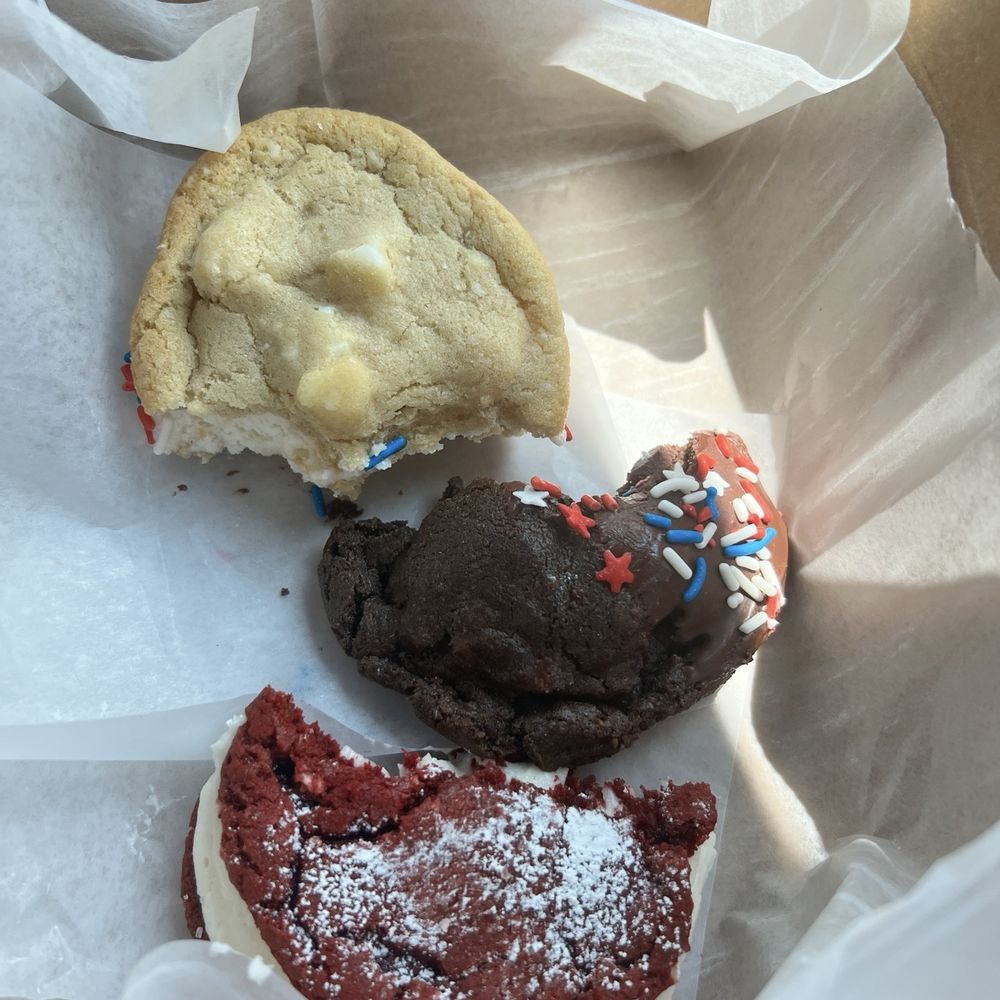 Three different cookies two of them are Sammie Three different cookies two of them are Sammie