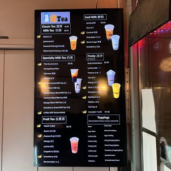 QTea - The Menu - Bubble Tea Near Me - Dublin, California