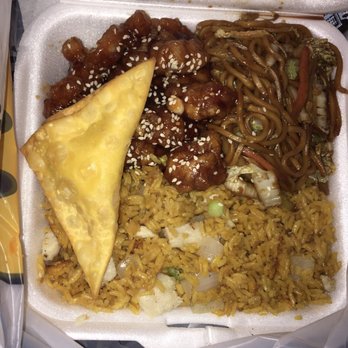 Super China - One of the combos they have posted on the wall. I think it's about $6. (Crab Rangoon was just there for size reference. They're huge!) - Chinese Near Me - Newport News, Virginia Super China - One of the combos they have posted on the wall. I think it's about $6. (Crab Rangoon was just there for size reference. They're huge!) - Chinese Near Me - Newport News, Virginia