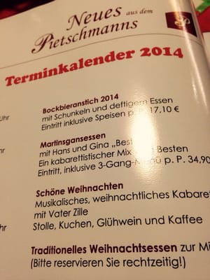 Menu photo 1 Pietschmanns Berlin, BE
