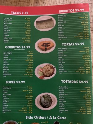 Menu photo 6 Taqueria El Sol De Mexico Bryan, TX