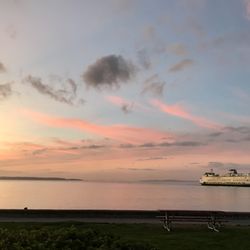 Green Leaf Body & Mind - Sunset and ferry from the massage room
