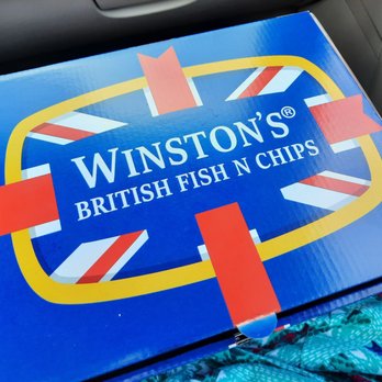 Winston's British Fish N Chips - Nice sturdy box! Love the packaging and logo! - Fish & Chips Near Me - Vancouver, Washington