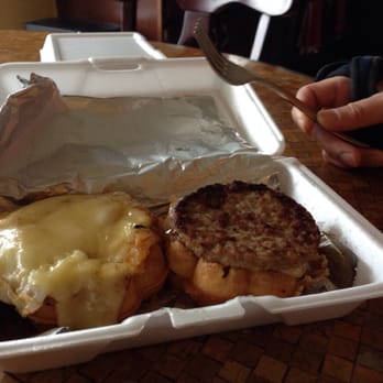 T&J Waffles - Sausage, egg and cheese waffle. - Breakfast & Brunch Near Me - Laurel, Maryland T&J Waffles - Sausage, egg and cheese waffle. - Breakfast & Brunch Near Me - Laurel, Maryland