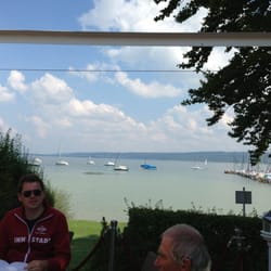 Seerestaurent St. Alban - Schöne Terrasse mit Blick über den See.