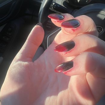Benitoite Nails & Spa - right after I left :( never had this happen before - Nail Salons Near Me - Tigard, Oregon Benitoite Nails & Spa - right after I left :( never had this happen before - Nail Salons Near Me - Tigard, Oregon