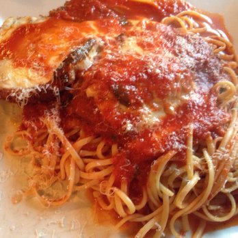 Rino's Place - Veal parmigiana huge portion - for dinner then for breakfast too! - Italian Near Me - Boston, Massachusetts