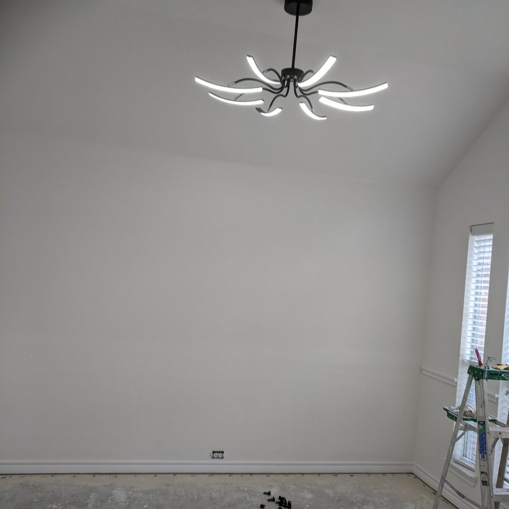 Summer Renovations - Installed new light fixture in living area - Flooring Near Me Summer Renovations - Installed new light fixture in living area - Flooring Near Me