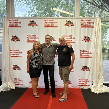 National Automobile Museum - That's me and my husband on the red carpet with Adam Carolla - Museums Near Me - Reno, Nevada National Automobile Museum - That's me and my husband on the red carpet with Adam Carolla - Museums Near Me - Reno, Nevada