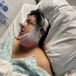 Southern Trinity Health Services - My mom in the hospital , after the infection he caused!