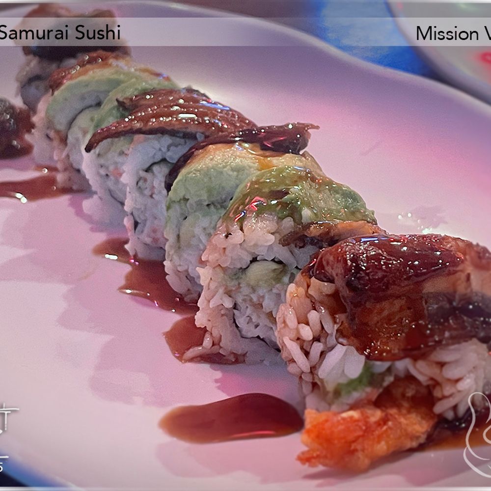 Samurai Sushi - Dragon Roll - Sushi Bars Near Me - Mission Viejo, California Samurai Sushi - Dragon Roll - Sushi Bars Near Me - Mission Viejo, California