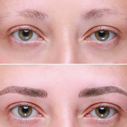 Accents Salon & Spa - Before & After Micro-Blading. We make sure to keep the natural look!