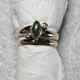 Engagement and wedding band