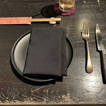 Little Plum - Table setting (awesome attention to details) - Asian Fusion Near Me - Honolulu, Hawaii Little Plum - Table setting (awesome attention to details) - Asian Fusion Near Me - Honolulu, Hawaii
