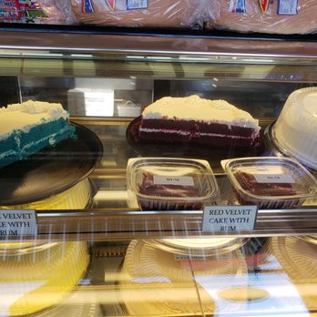 Jamaican Flavors - Red and blue velvet rum cakes - Caribbean Near Me - Jamaica, New York