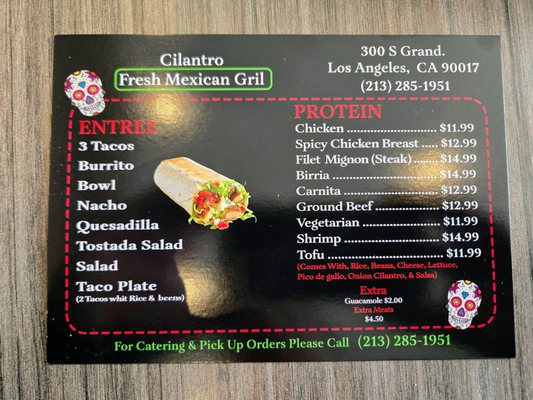 Menu photo 1 Cilantro Fresh Los Angeles, CA Menu photo 1 Cilantro Fresh Los Angeles, CA