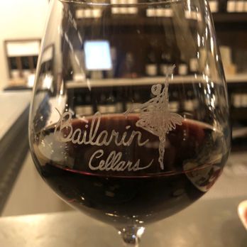Bailarín Cellars Winery & Tasting Room - A lovely glass of their '17 Manchester Ridge Pinot Noir  ( a delicate , fruit forward wine) - Wine Tasting Room Near Me - Sacramento, California