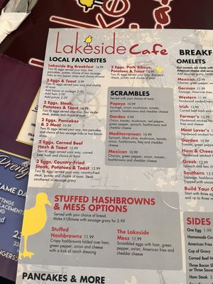 Menu photo 8 Lakeside Cafe Muskegon, MI
