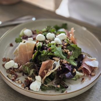 Pez Coastal Kitchen - Salad with some prosciutto and blue cheese - Seafood Near Me - Pasadena, California Pez Coastal Kitchen - Salad with some prosciutto and blue cheese - Seafood Near Me - Pasadena, California