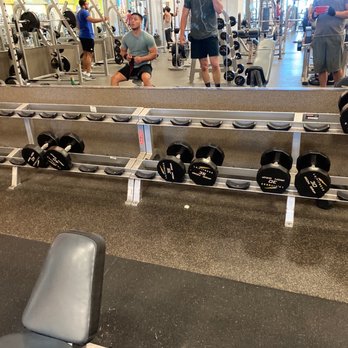 LA Fitness - Weights all over gym except the rack - Gyms Near Me - Saugus, Massachusetts