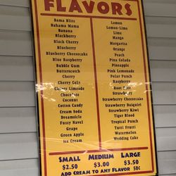 Summer Snow - Menu