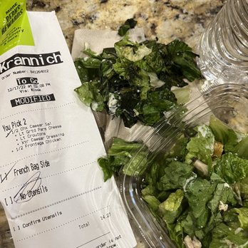 Panera Bread - Half of my salad is just rotten - Salad Near Me - Chester, New Jersey