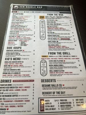 Menu photo 4 ZEN Noodle Bar TEMPLE TERR, FL Menu photo 4 ZEN Noodle Bar TEMPLE TERR, FL