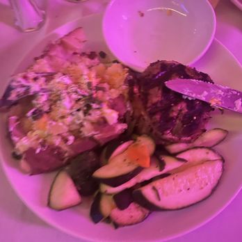 KC Steak House - Petite filet with veggies and loaded baked potato. - Steakhouses Near Me - Bakersfield, California KC Steak House - Petite filet with veggies and loaded baked potato. - Steakhouses Near Me - Bakersfield, California