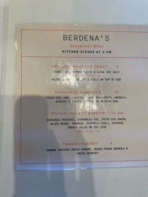 Menu photo 7 Berdena's Scottsdale, AZ Menu photo 7 Berdena's Scottsdale, AZ