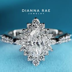 Dianna Rae Jewelry - Marquise cut diamond engagement ring
