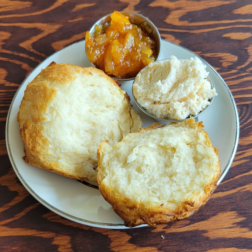 Wilde's - SCONE with clotted cream and satsuma marmalade - Diners Near Me - Los Angeles, California Wilde's - SCONE with clotted cream and satsuma marmalade - Diners Near Me - Los Angeles, California